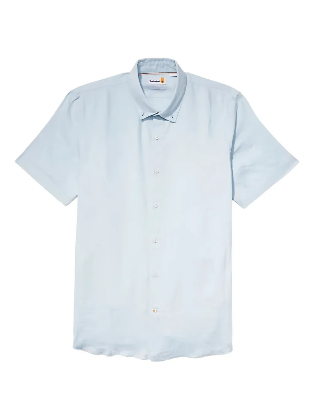 Timberland Linen Short-sleeve Shirt In Blue