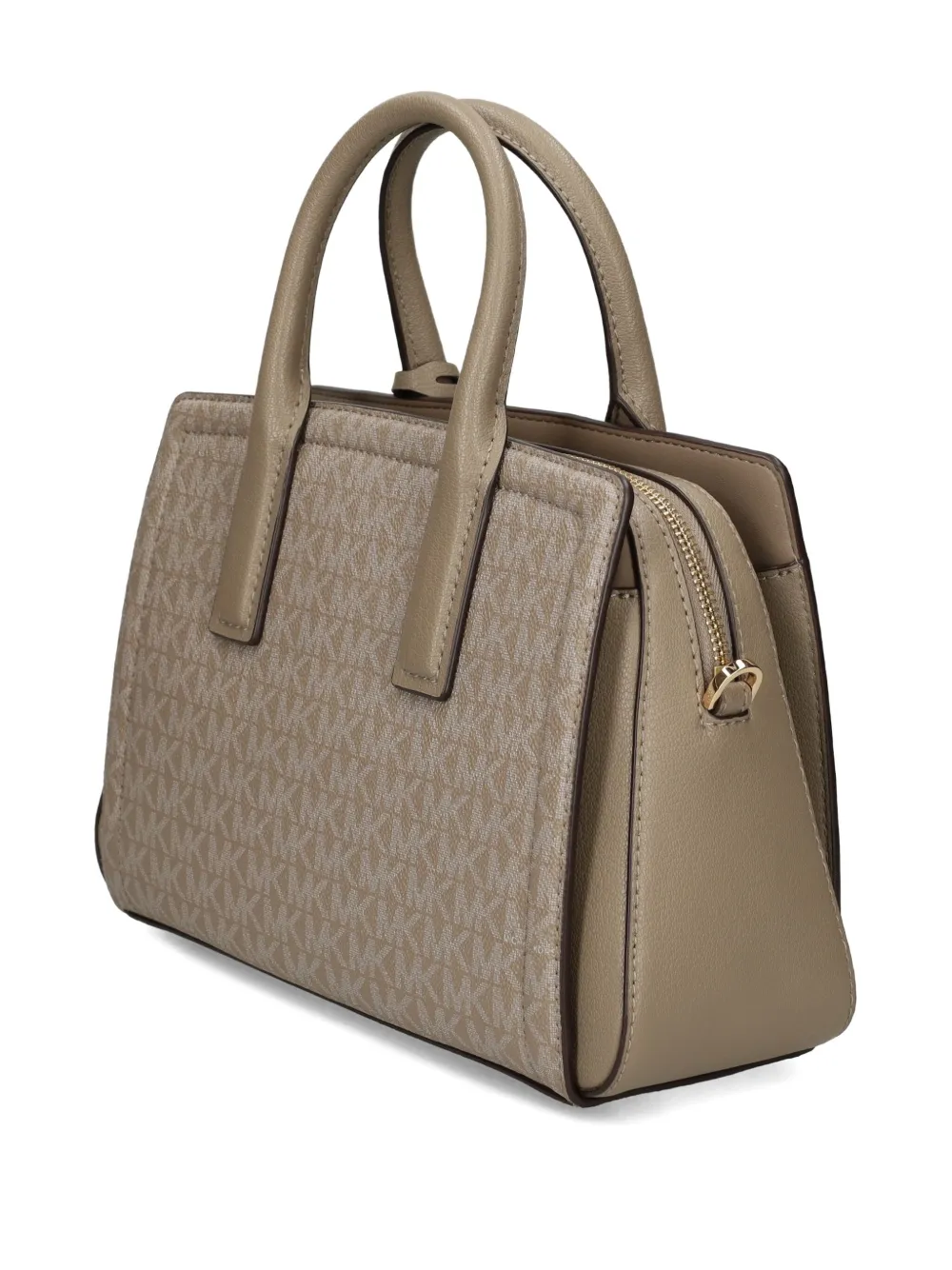 Michael Kors small Laila monogram-pattern tote bag Beige