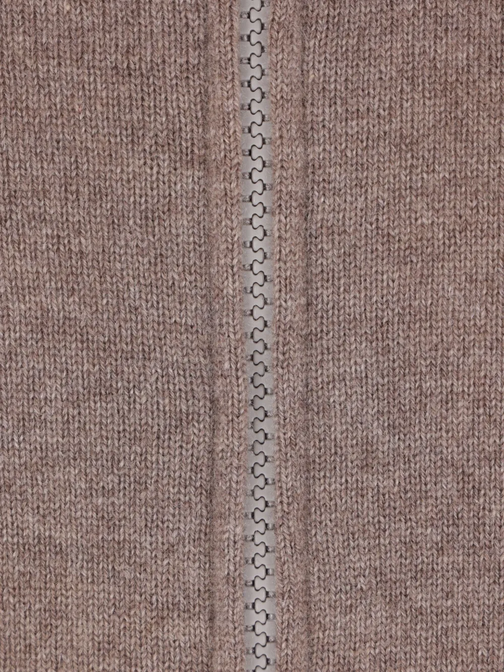 Brunello Cucinelli Vest met hoge hals en rits Beige