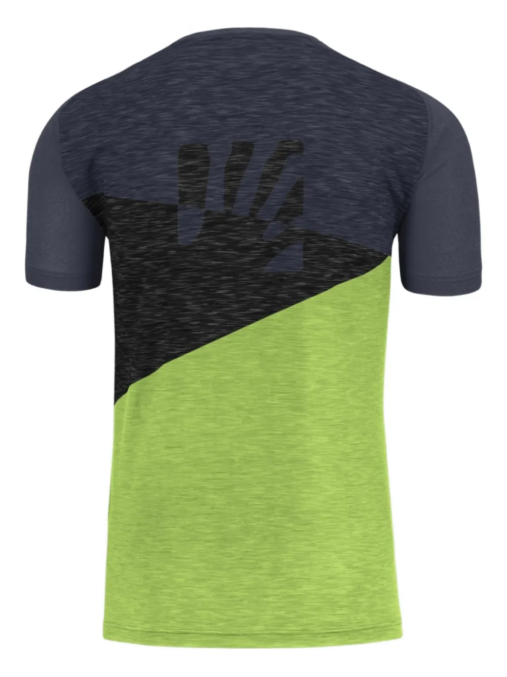 KARPOS T-shirt met colourblocking - Groen