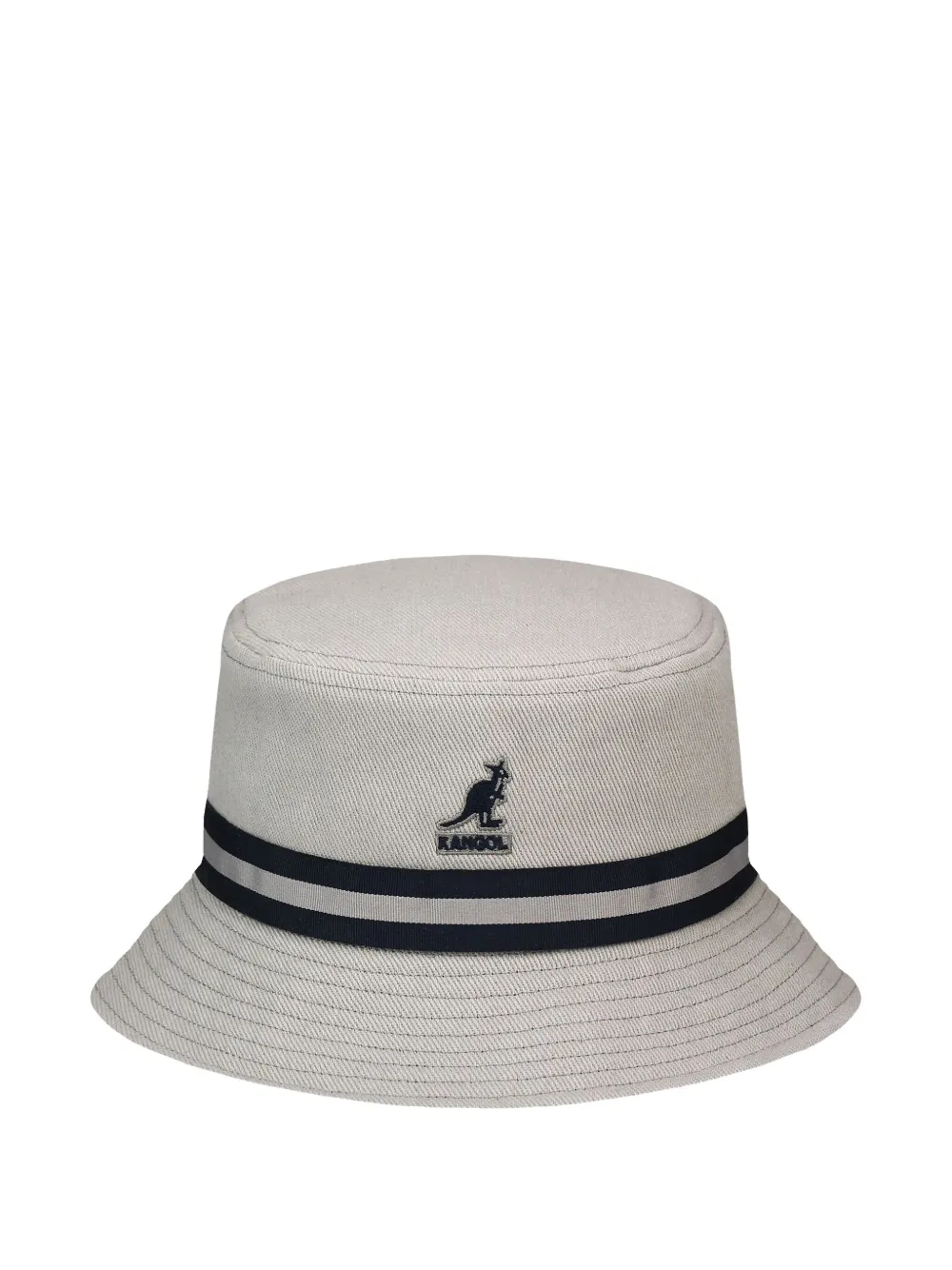 Kangol ストライプディテール バケットハット - グレー Kangol ストライプディテール バケットハット - グレー