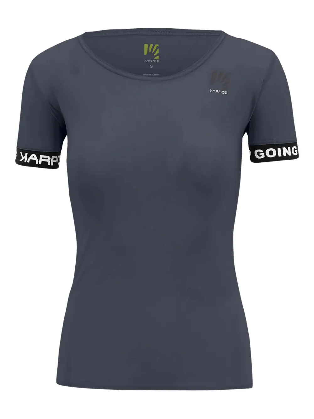 KARPOS Easyfrizz band-detail performance t-shirt Grijs