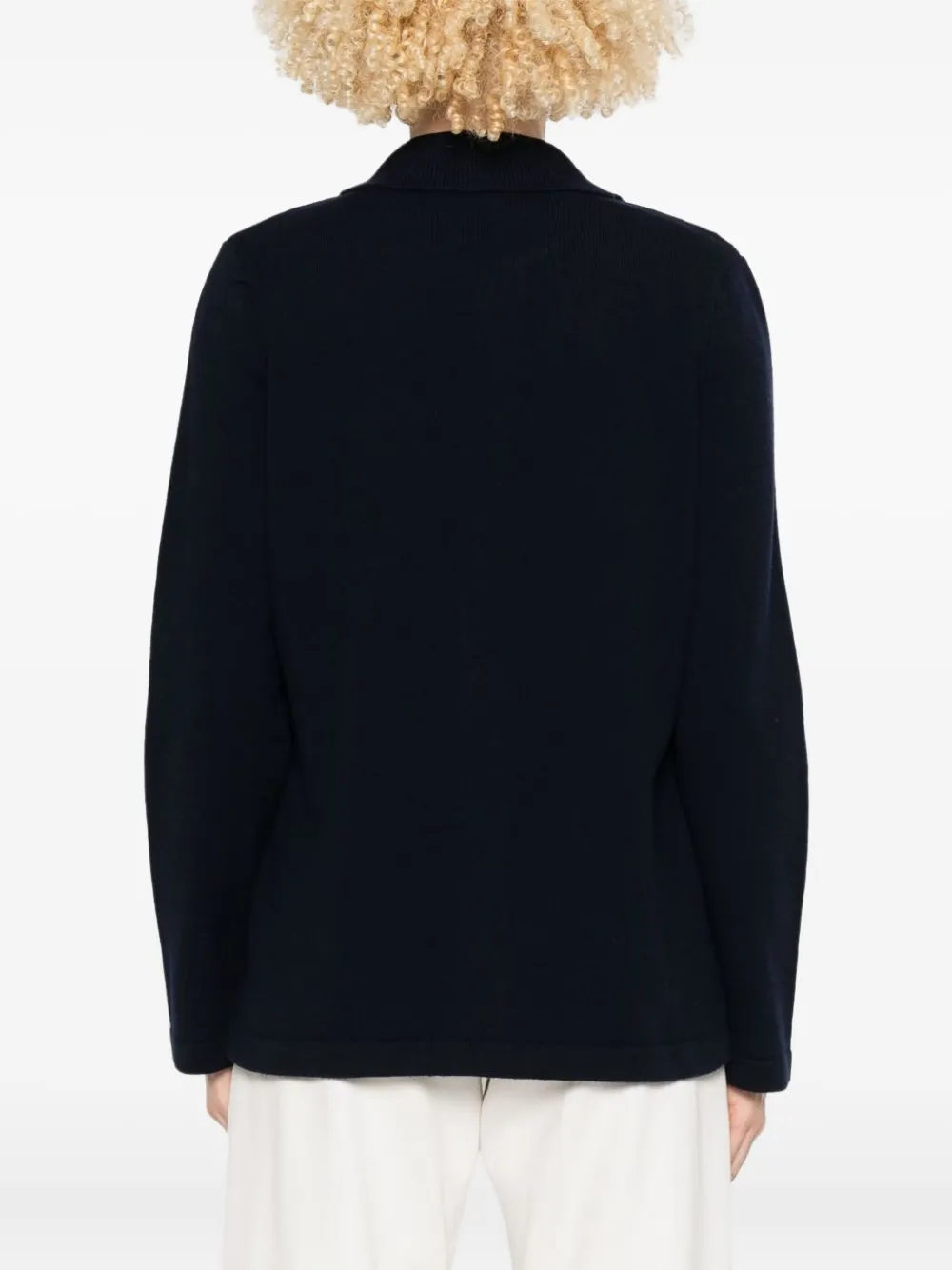 A.P.C. Wollen jack met knopen Blauw