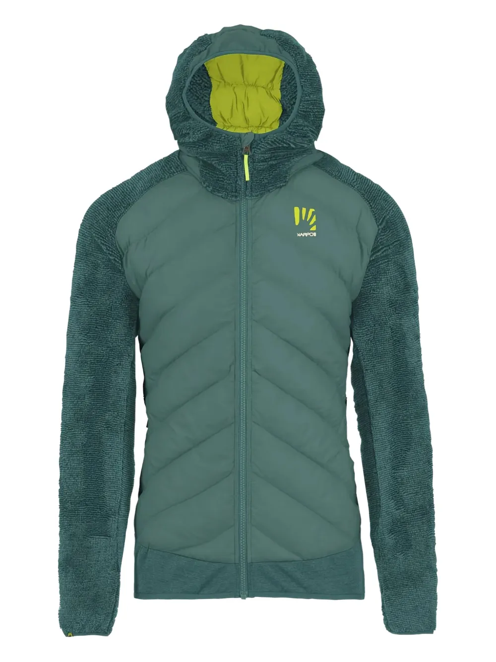 hooded quilted jacket