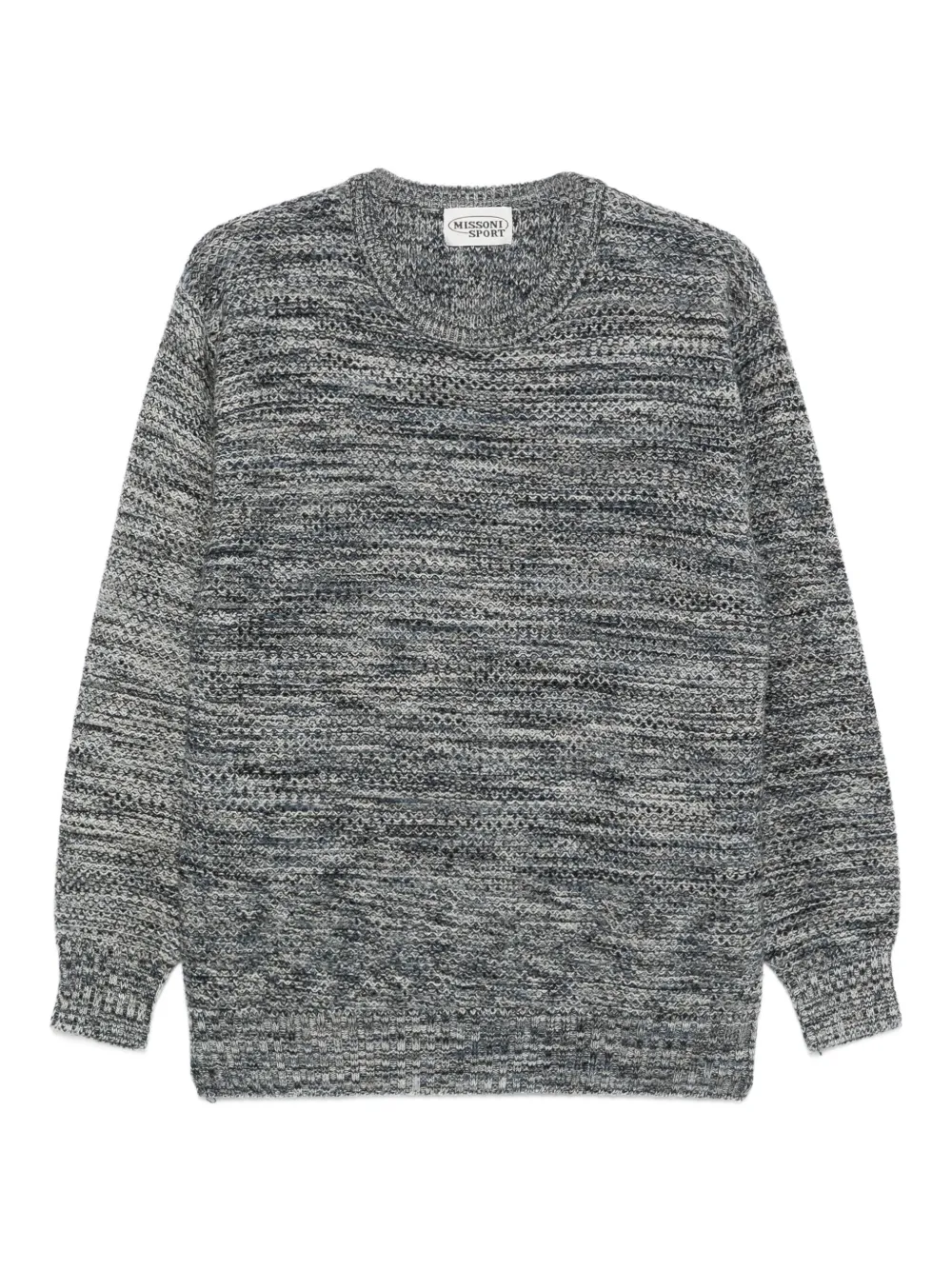Missoni Sport Vintage 1980s lambswool-blend knit sweater | Blue | Image 1