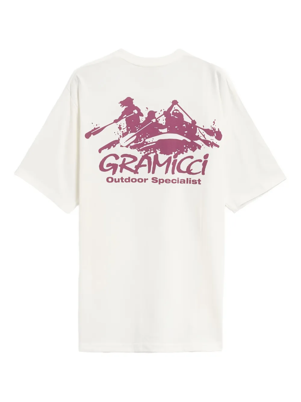 Gramicci T-shirt met logoprint - Beige