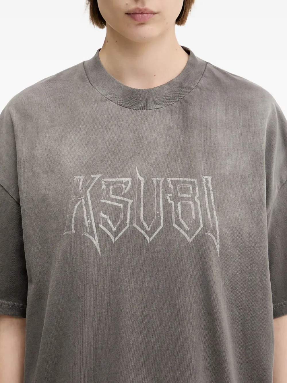 Ksubi T-shirt met logoprint Grijs