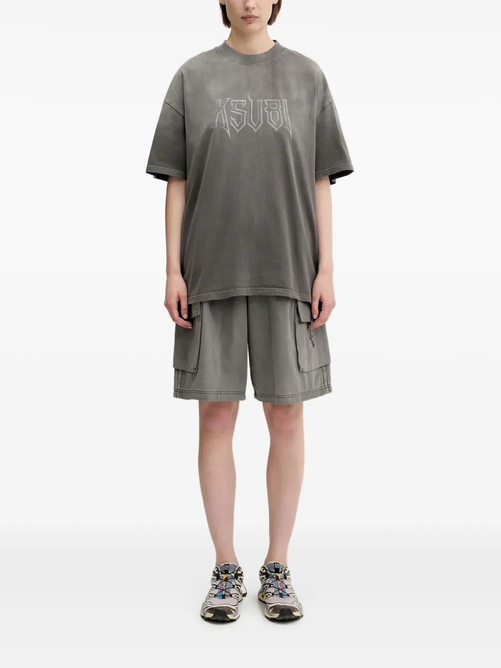 Ksubi logo-print T-shirt | Grey | Image 1