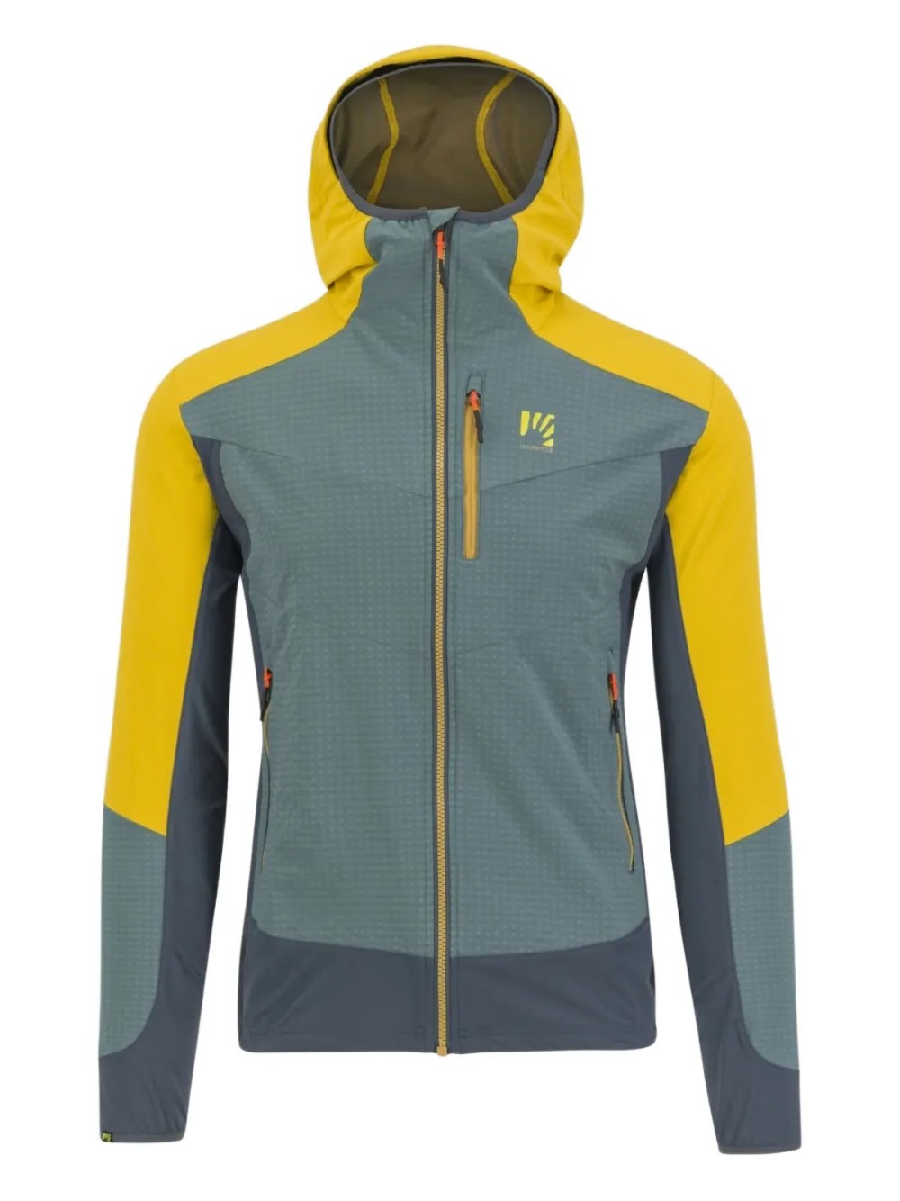 KARPOS hooded panelled jacket - Grigio