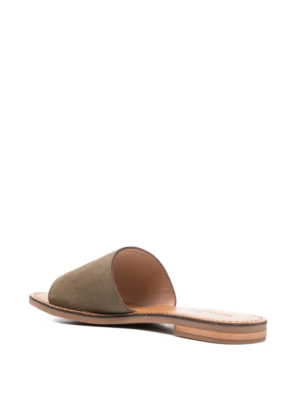 Geox Maddalusiac leather sandals Green