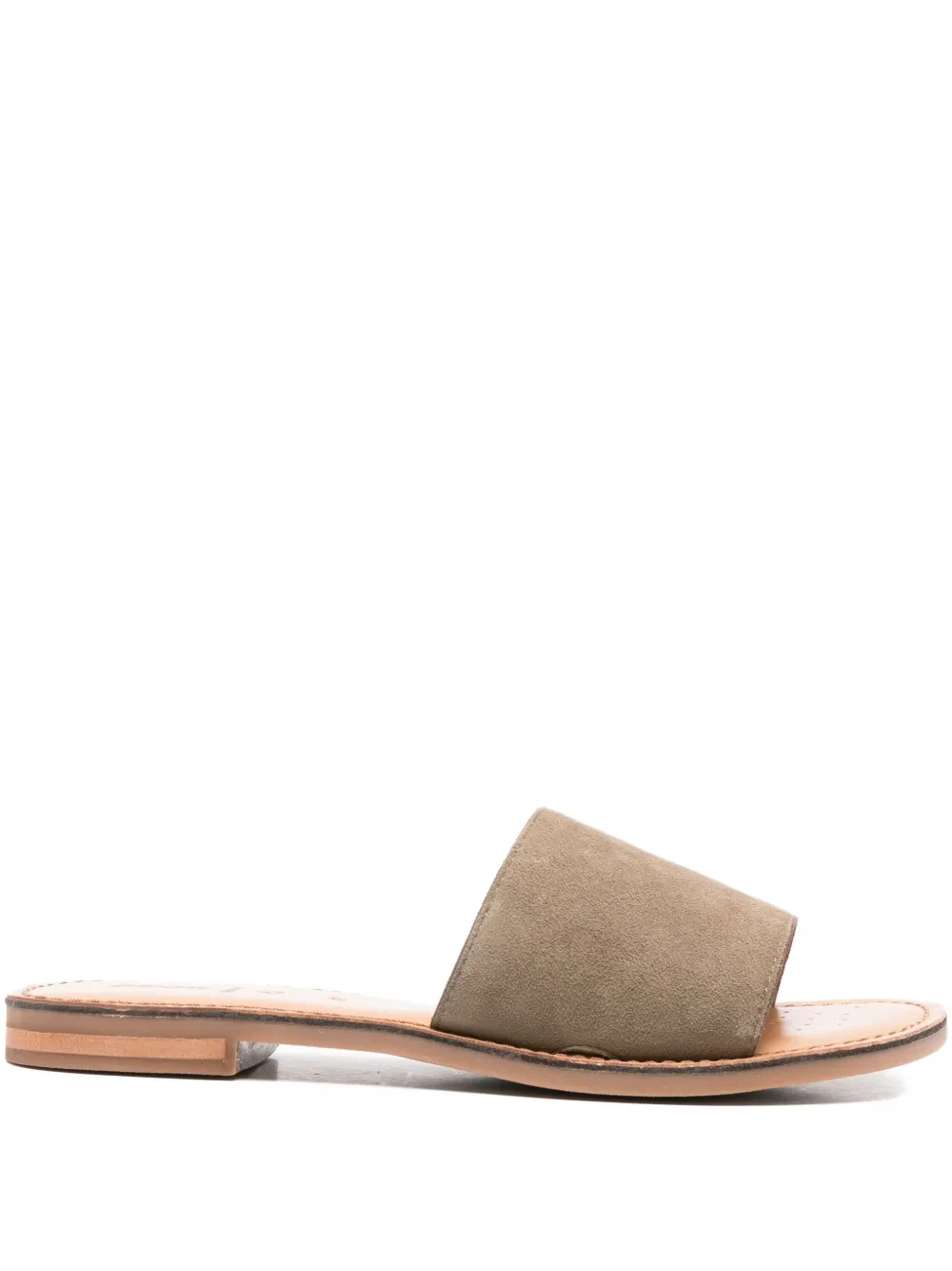 Geox Maddalusiac leather sandals Green