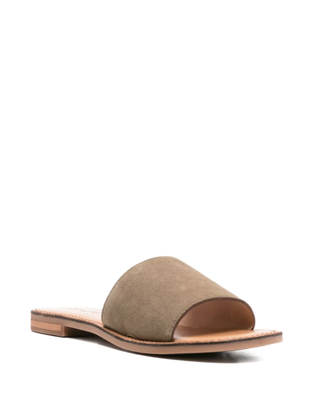 Geox Maddalusiac leather sandals Green