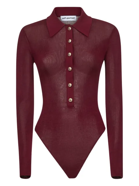 Self-Portrait cotton bodysuit