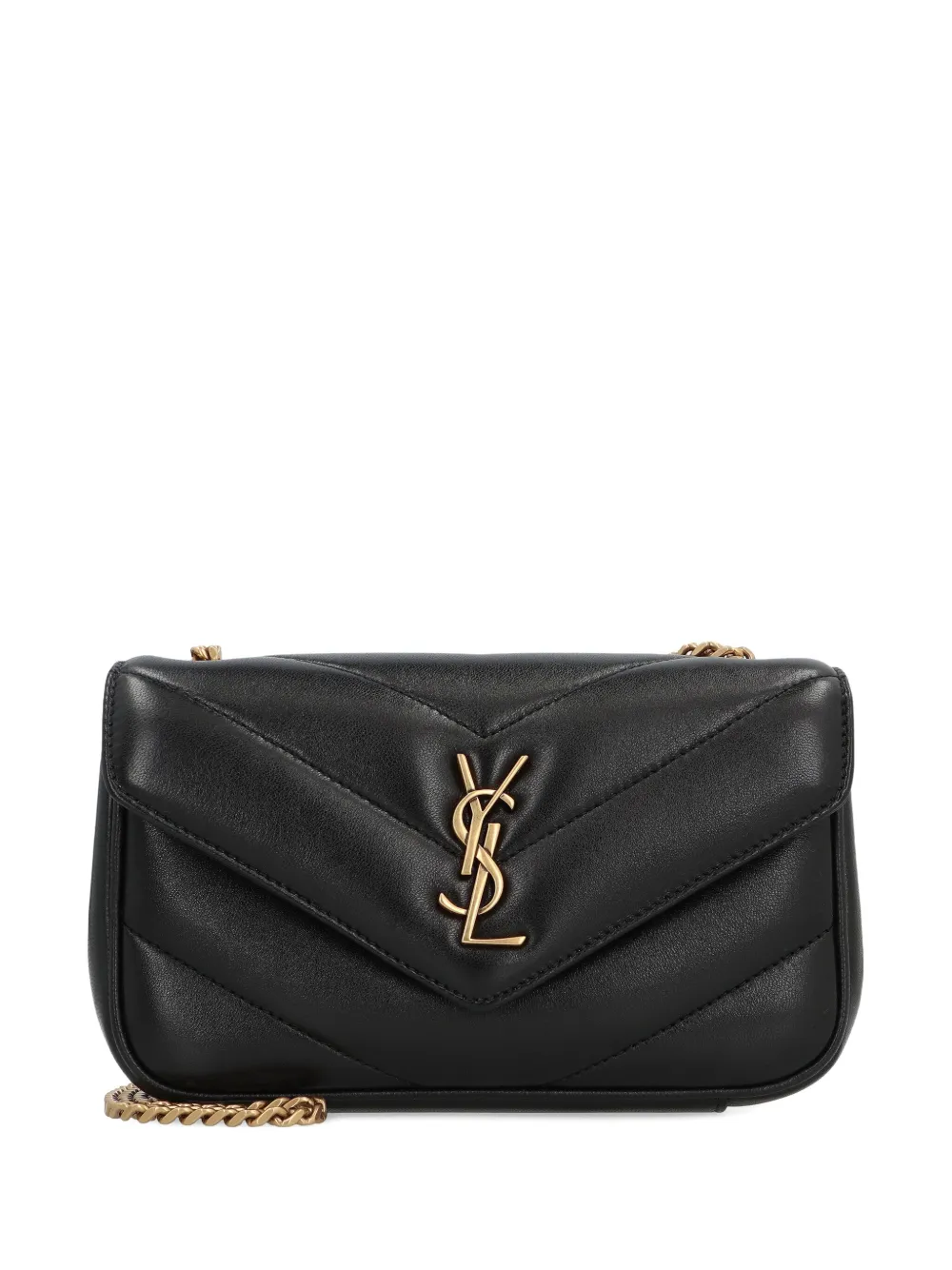 Saint Laurent mini Loulou shoulder bag Zwart
