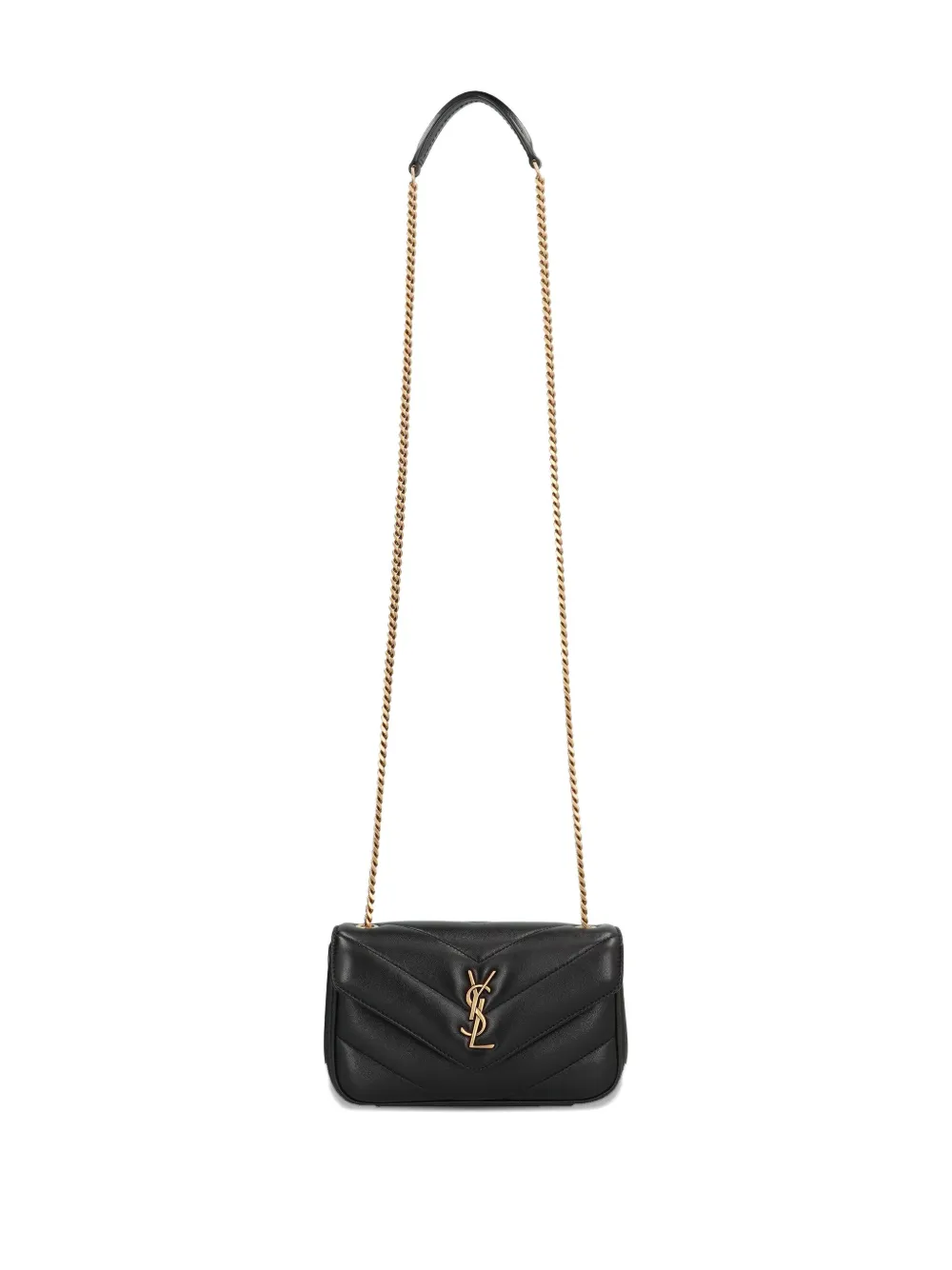 Saint Laurent mini Loulou shoulder bag Zwart