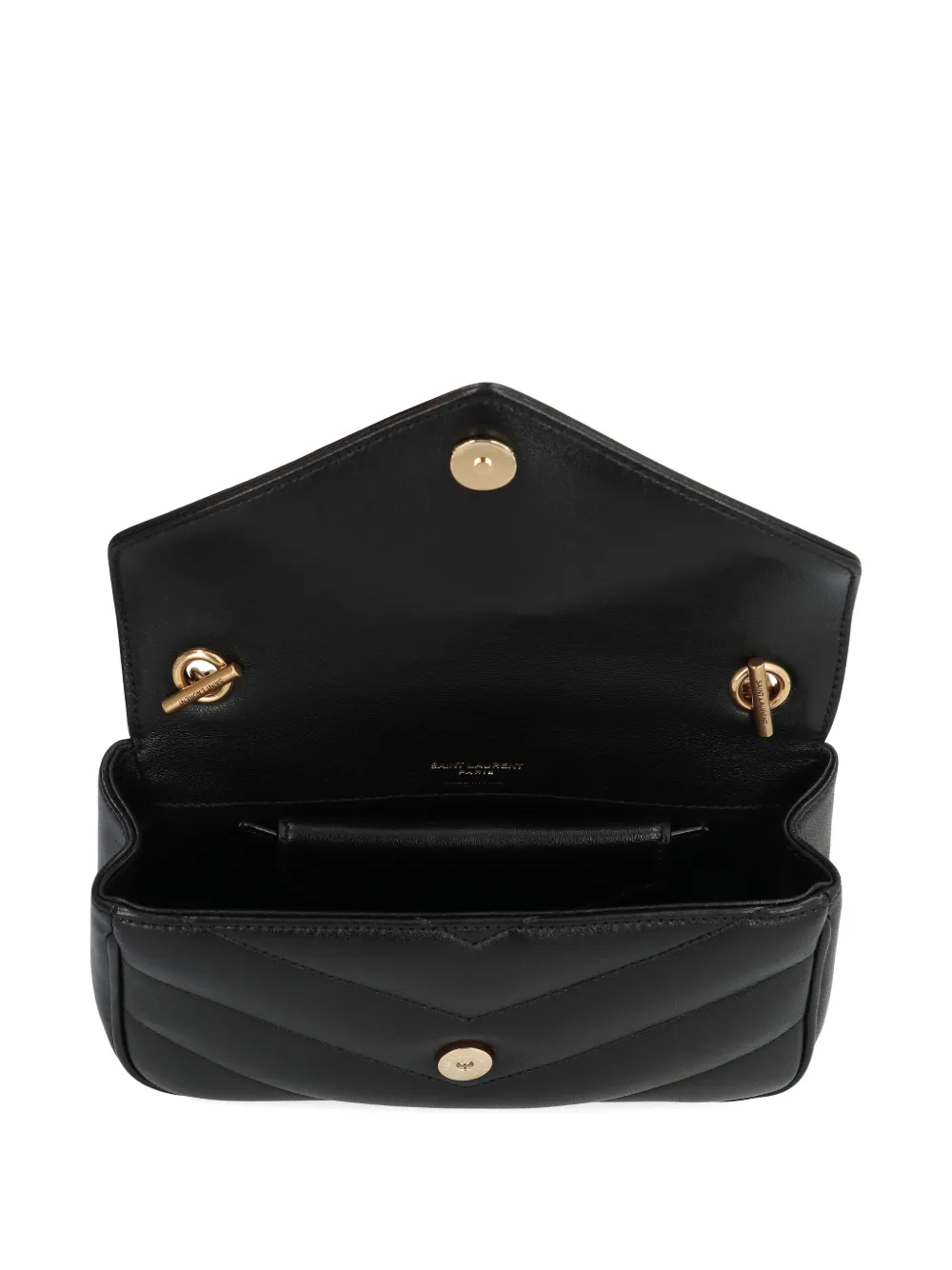 Saint Laurent mini Loulou shoulder bag Zwart