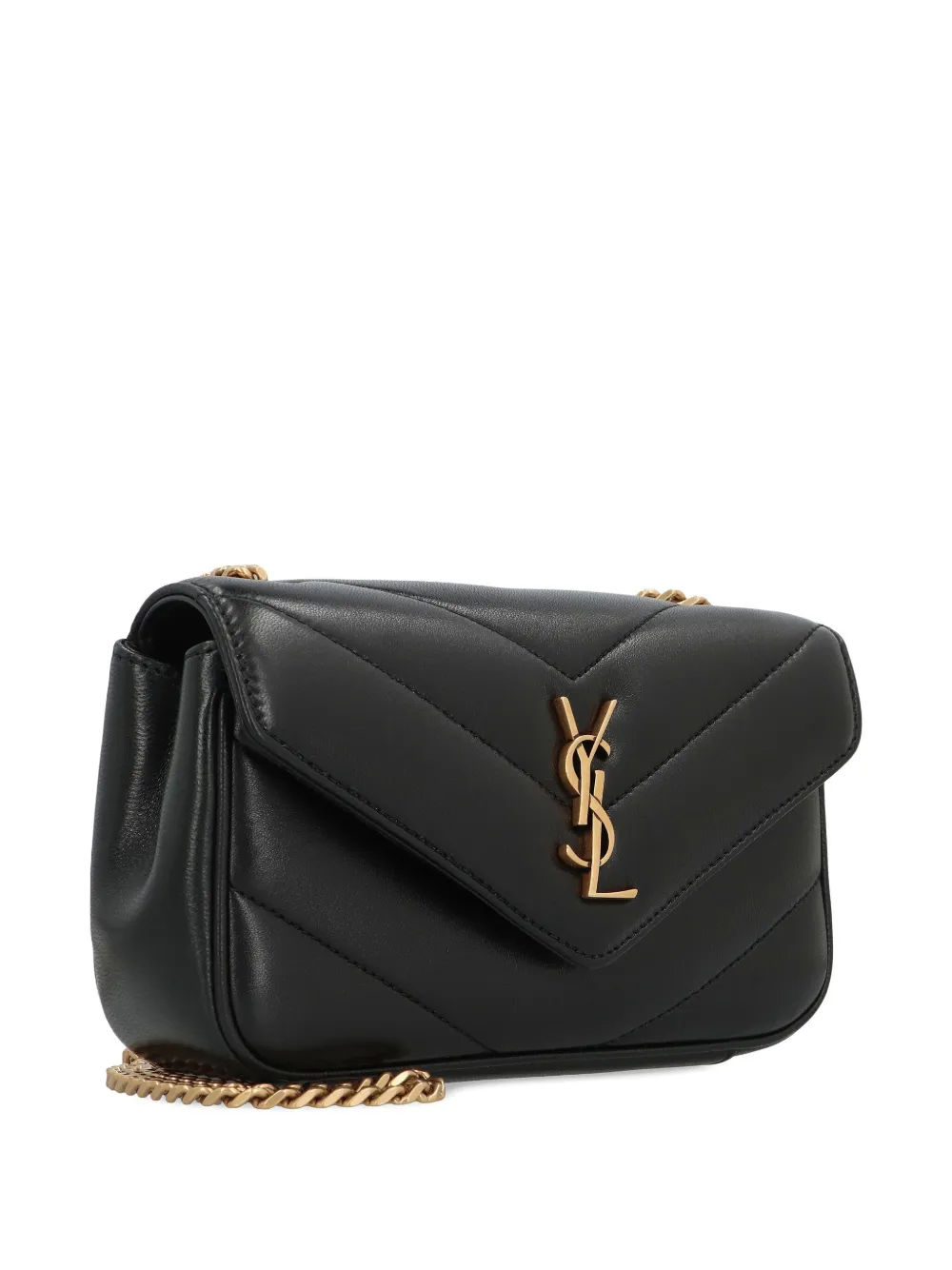 Saint Laurent mini Loulou shoulder bag Zwart