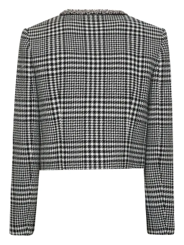 Self-Portrait houndstooth-pattern Jacket | FARFETCH