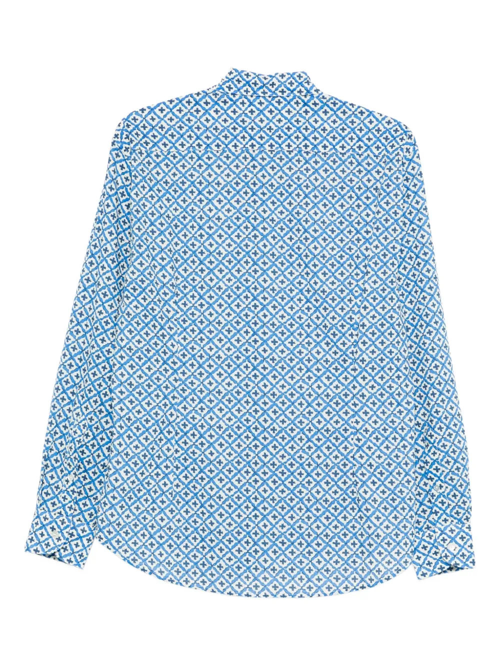MC2 Saint Barth geometric-print shirt Blauw