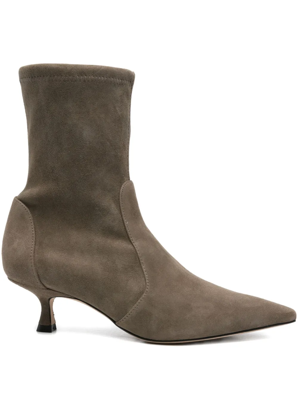 Stuart Weitzman pointed-toe sock boots Green