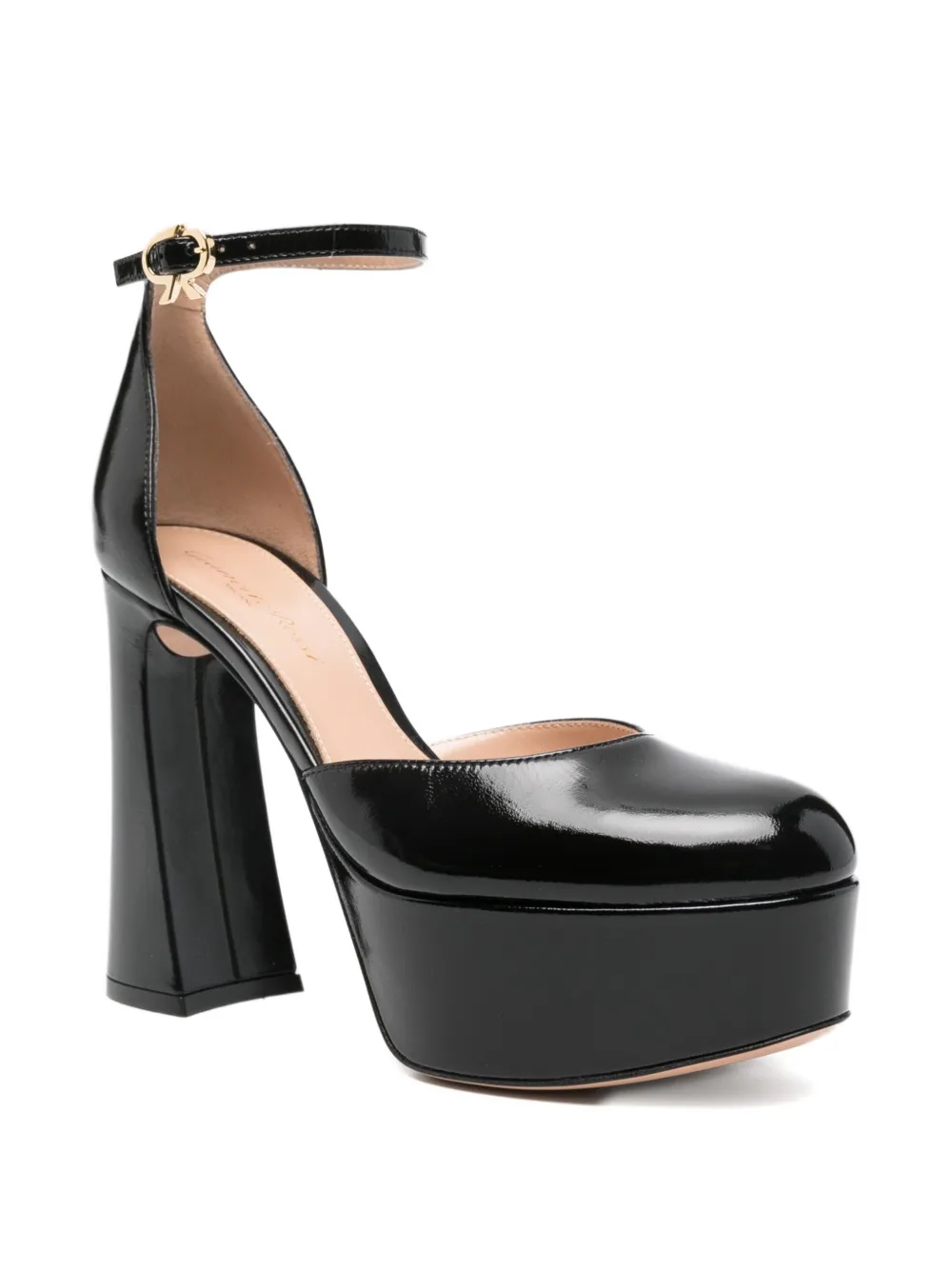 Gianvito Rossi 120mm platform ankle-strap heeled pumps Zwart