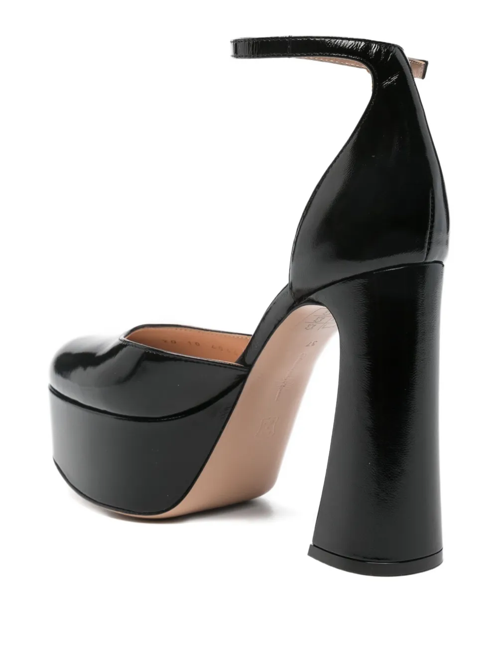 Gianvito Rossi 120mm platform ankle-strap heeled pumps Zwart