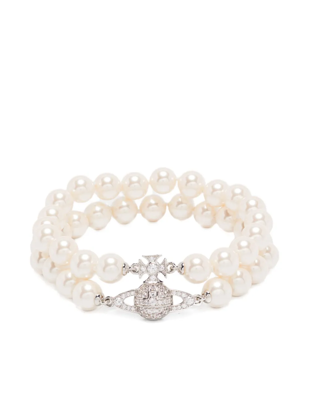 Vivienne Westwood orb-embellished bracelet - シルバートーン Vivienne Westwood orb-embellished bracelet - シルバートーン
