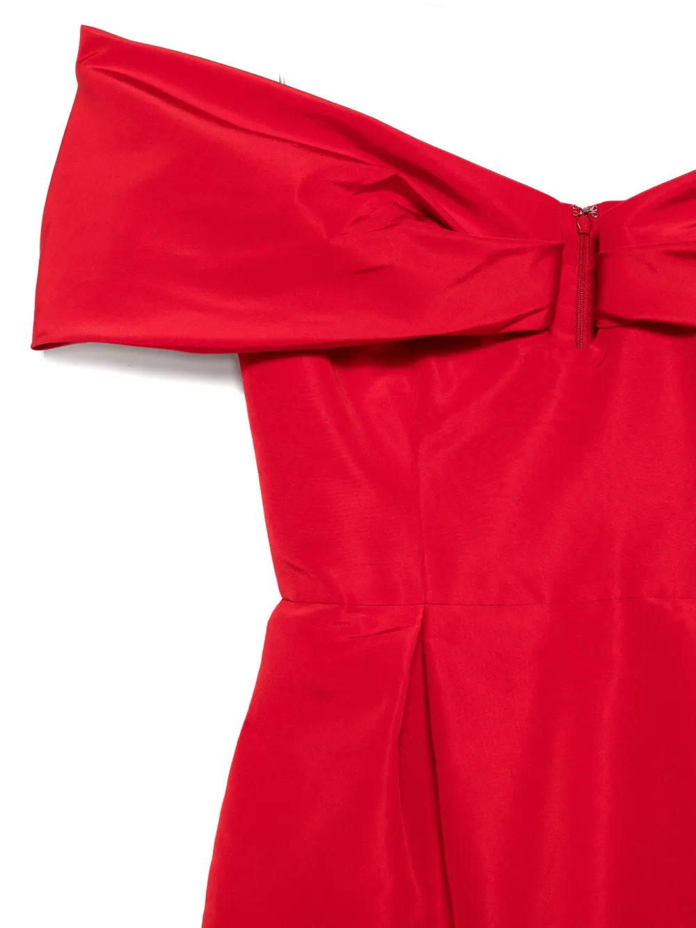 Carolina Herrera Off-shoulder Dress In Red