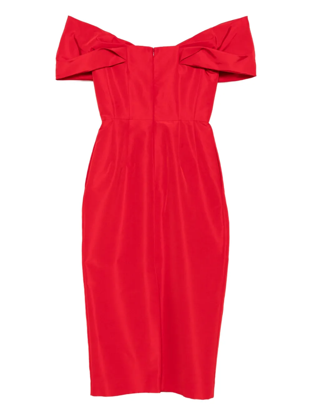 Carolina Herrera Off-shoulder jurk - Rood