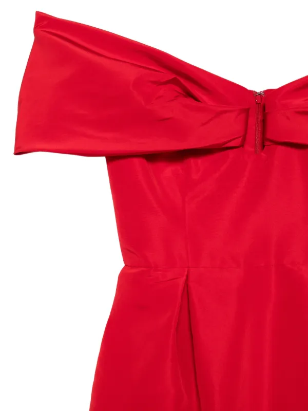 strapless open back dress Carolina Herrera Red Stretch Knit Bow Detail dress - BOPF main image 0
