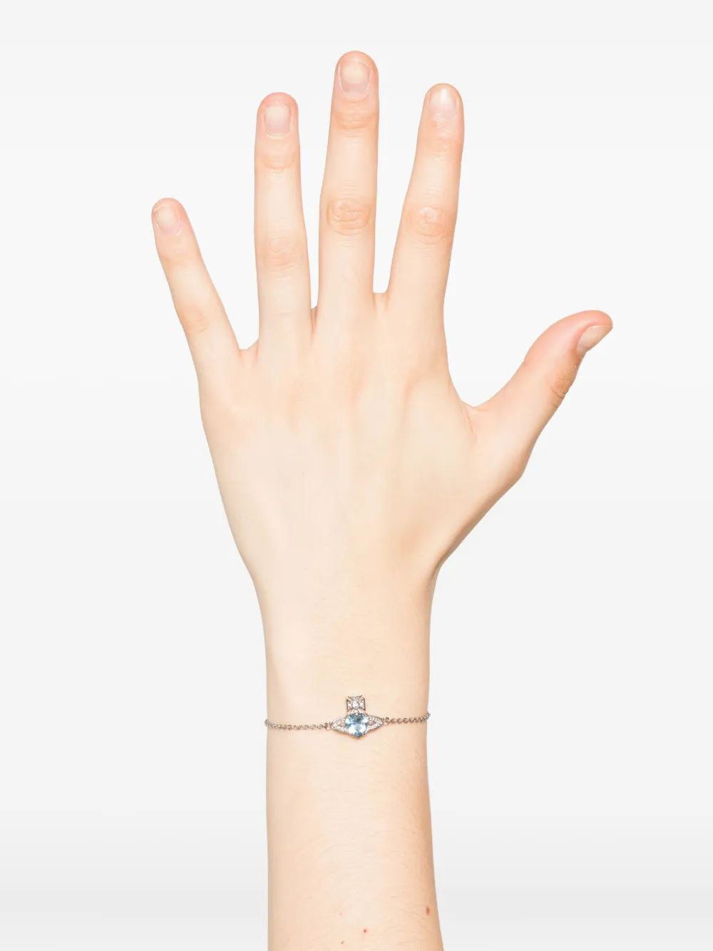 Vivienne Westwood Orb verfraaide armband - Zilver