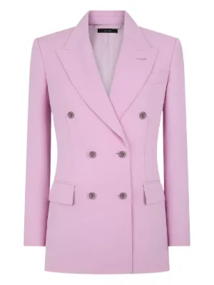 【23AW NEW】TOM FORD_woman/ ダブルブレスト ブレザー / Pink TOM FORD double-breasted Blazer | Pink | FARFETCH