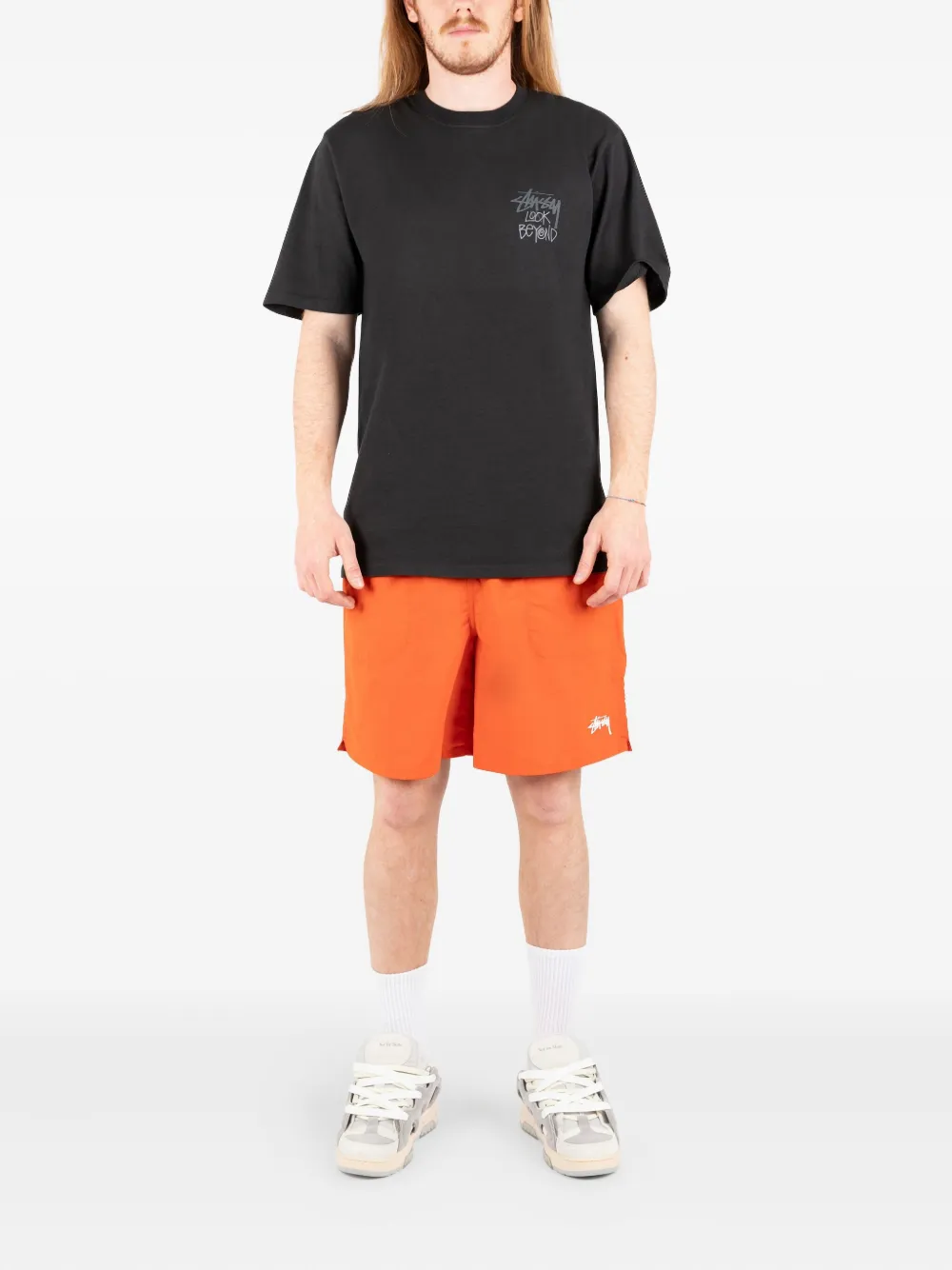 Stussy Graphic-print T-shirt In Black