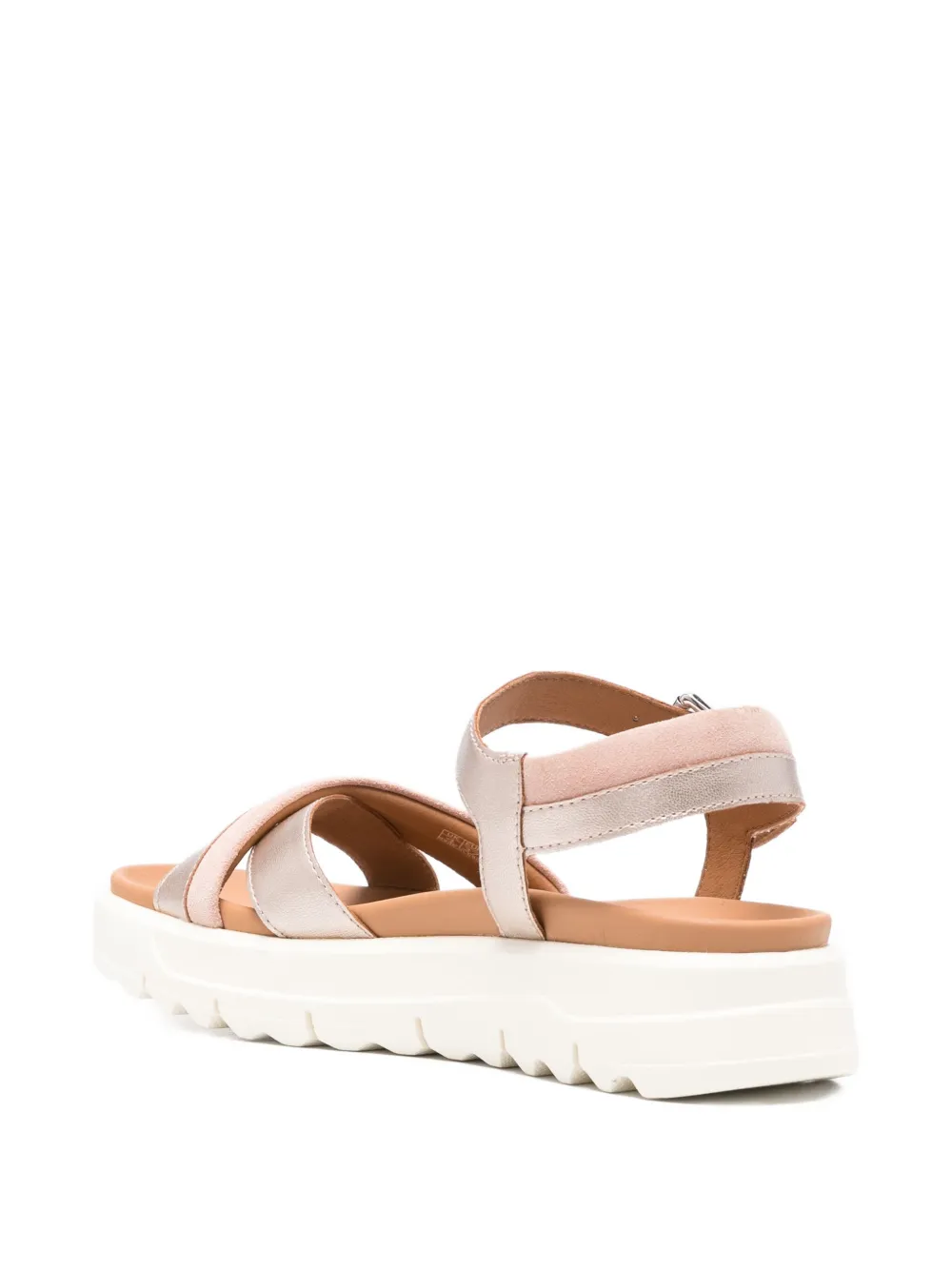 Geox Xand 2.1 buckled cross-strap sandals Pink