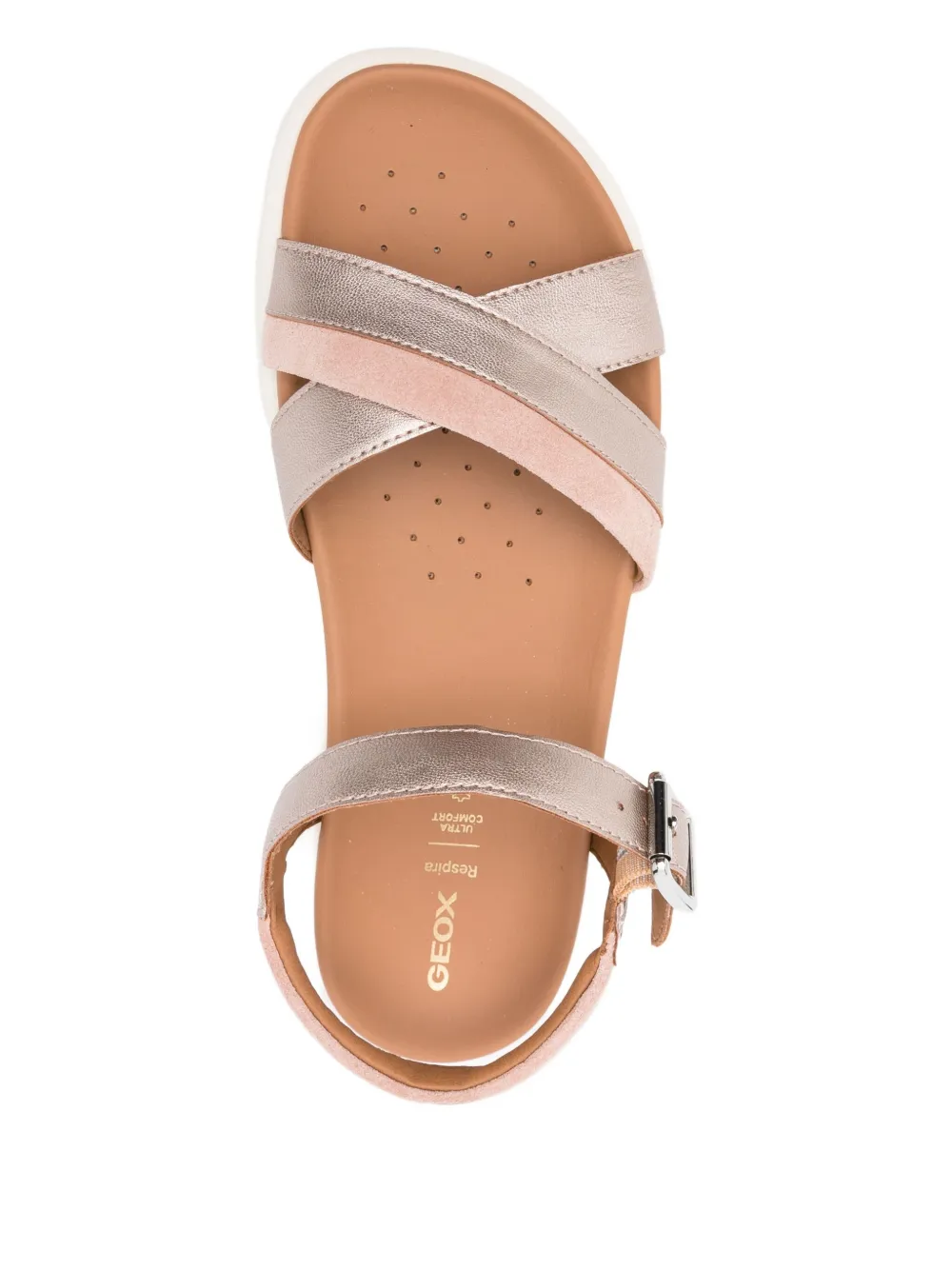 Geox Xand 2.1 buckled cross-strap sandals Pink