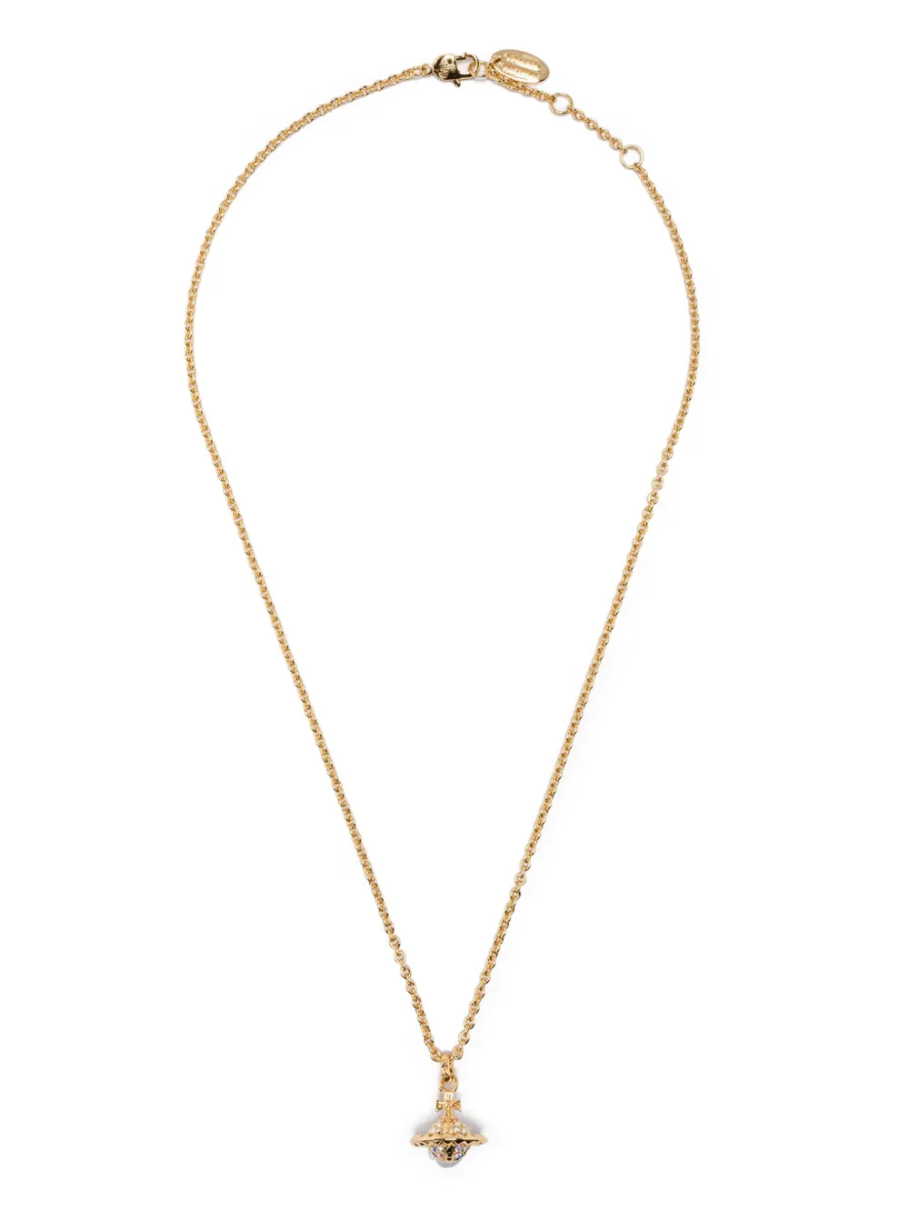Vivienne Westwood orb-pendant chain necklace - ゴールドトーン Vivienne Westwood orb-pendant chain necklace - ゴールドトーン