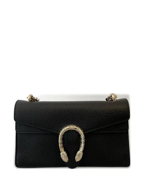 Gucci horsebit textured leather shoulder bag