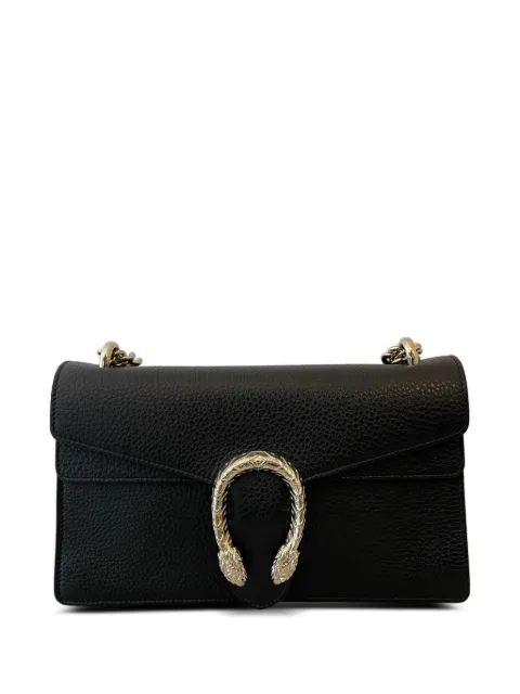 Gucci horsebit textured leather shoulder bag