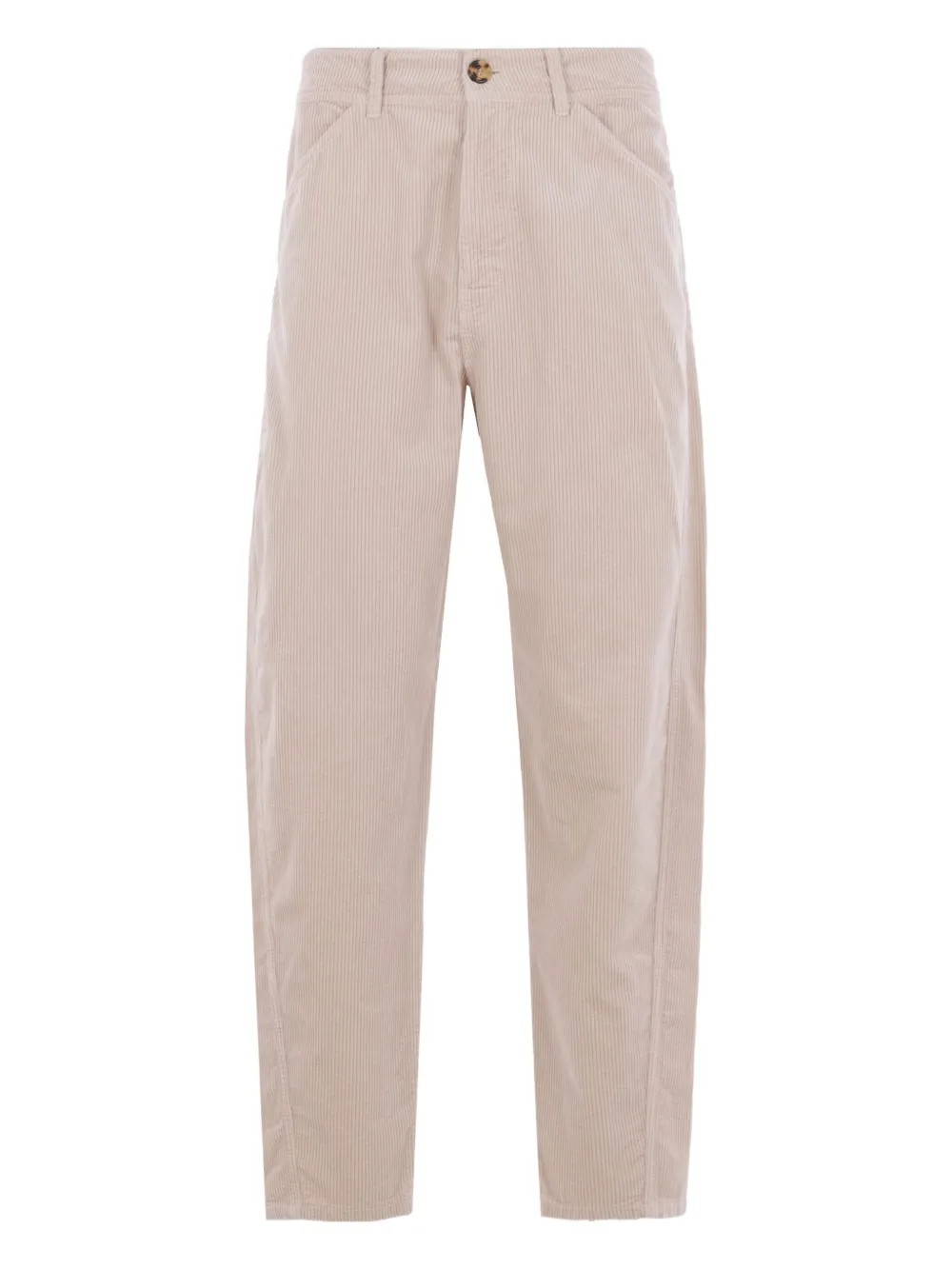 Brunello Cucinelli Corduroy-effect Pocket Trousers In Neutral