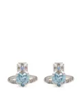 Vivienne Westwood heart-shaped-stone earrings - Silver