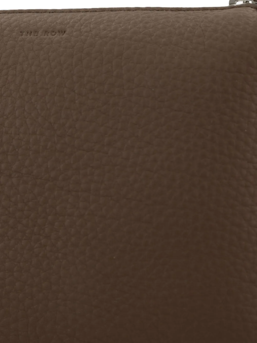 The Row Nu Twin Crossbody In Lux Grained Calfskin In Brown