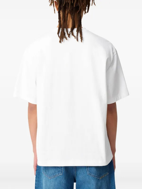 【関税込み】Axel Arigato オフホワイト Stitch Tシャツ Axel Arigato Stitch A short-sleeves Logo T-shirt | White