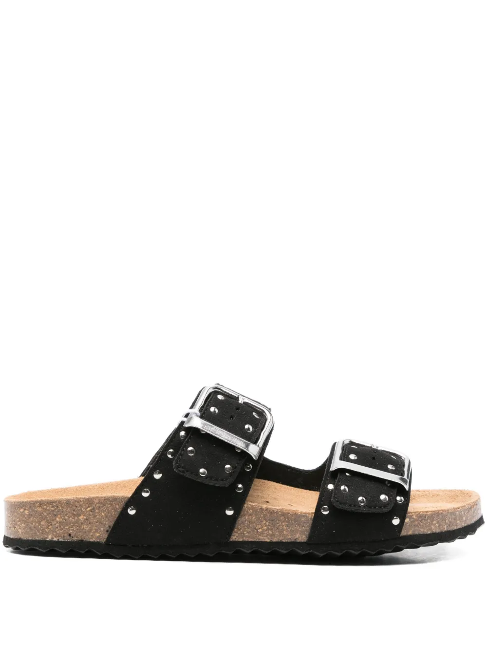 Geox Brionia studded double-buckle sandals Black
