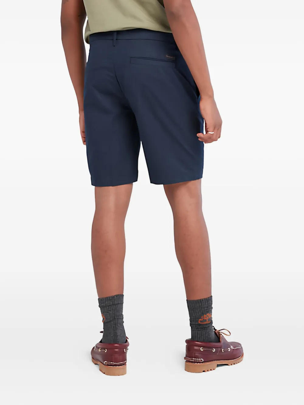 Timberland Geplooide shorts met knopen Blauw