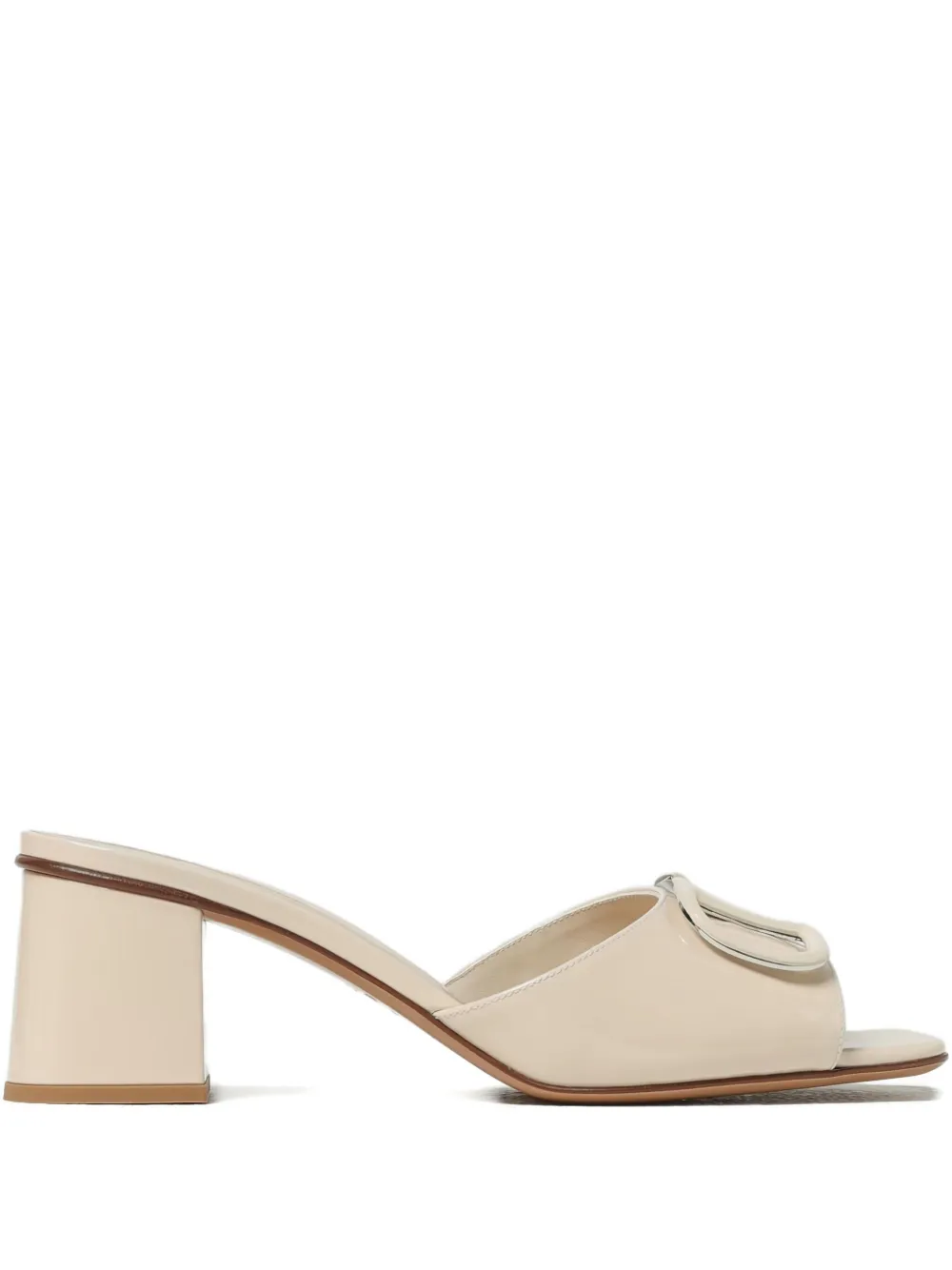 Valentino Garavani 60mm Vlogo Block-heel Sandals In Neutral