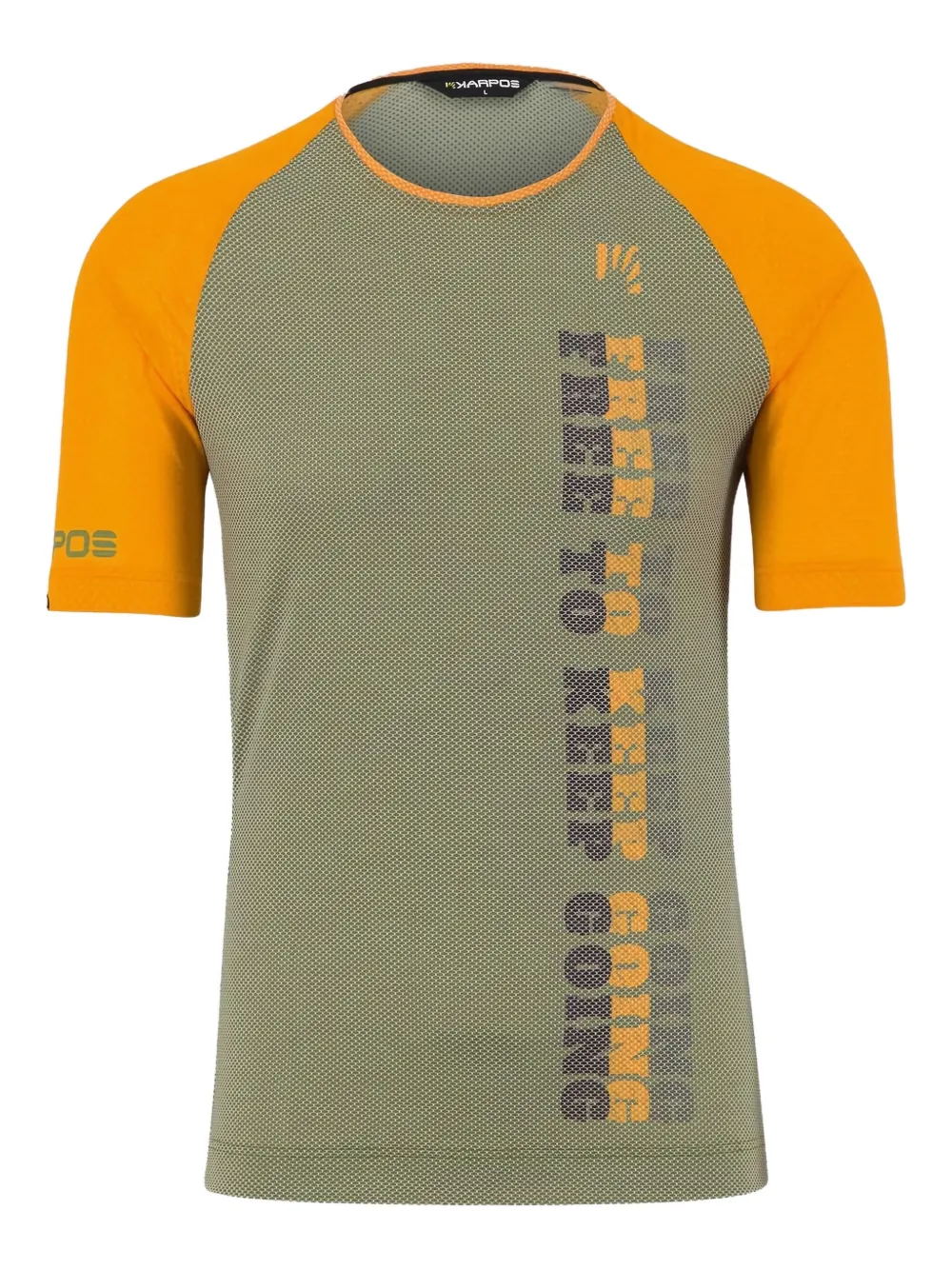 raglan-sleeve mesh T-shirt