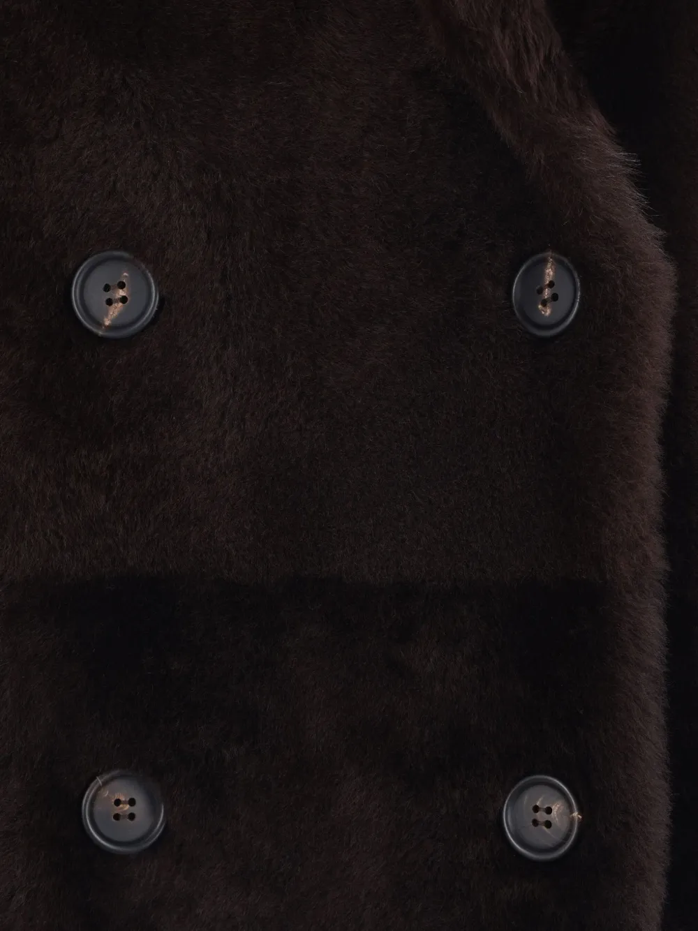 Brunello Cucinelli double-breasted leather coat Bruin