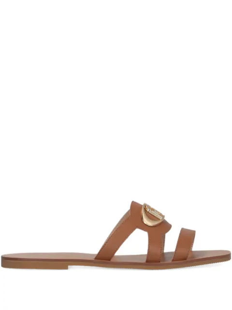LIU JO logo-plaque strap sandals