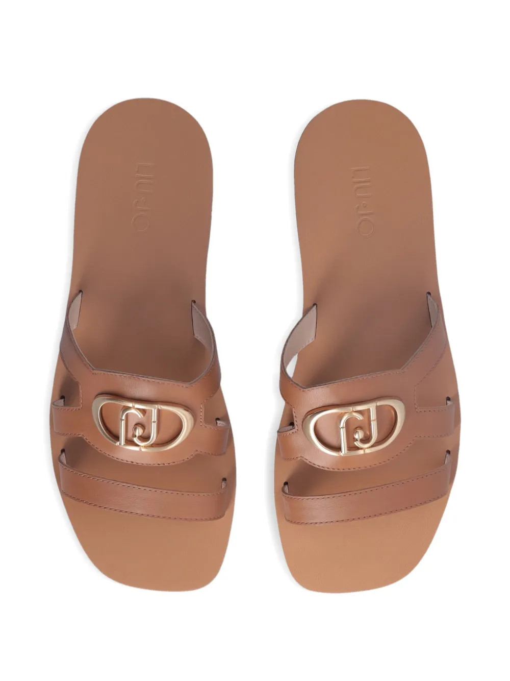 LIU JO logo-plaque strap sandals | Flat Sandals | Image 2