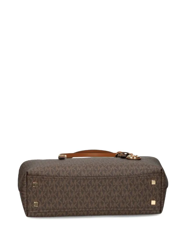 Michael Michael Kors Medium Quinn Tote Bag | Brown | FARFETCH CA